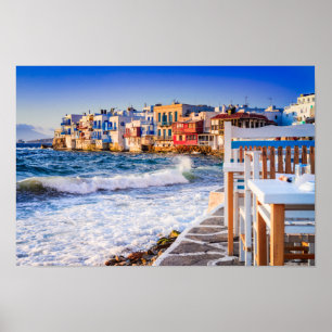 Poster de Mykonos, Îles Grecques