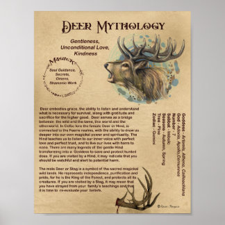 POSTER DE MYTHOLOGIE DE DEER