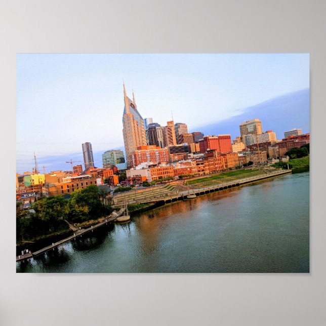 Poster de Nashville, Tennessee Skyline #1 (Devant)