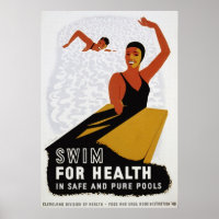Poster de natation pour votre santé