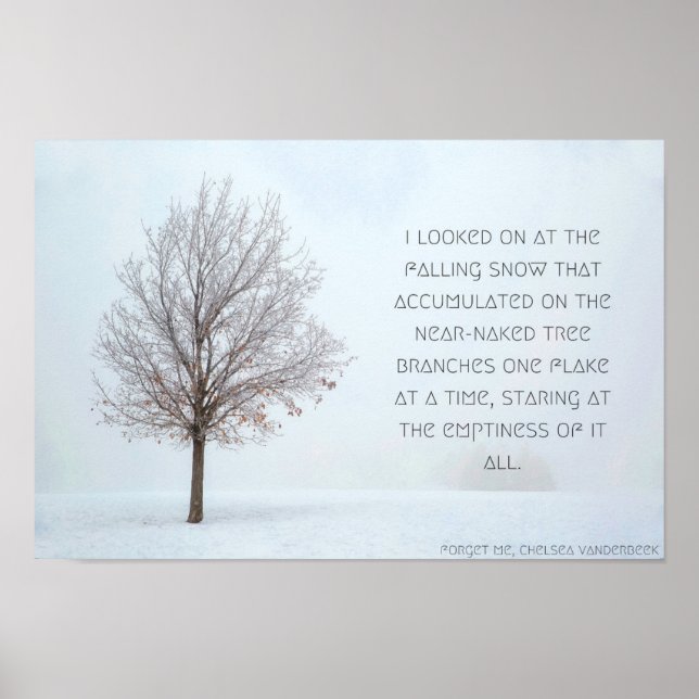 Poster de neige tombante, version 1 (Devant)