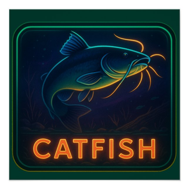 Poster de Neon Catfish Imprimer (Devant)