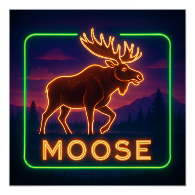 Poster de Neon Moose (Devant)