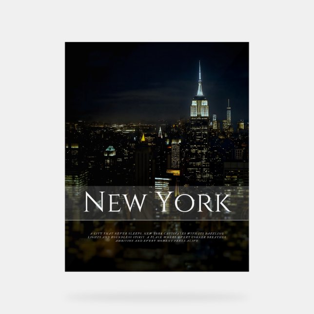 Poster de New York City Skyline - Modern Wall Art  (Recto)