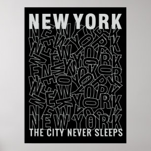 Poster de New York Typographie