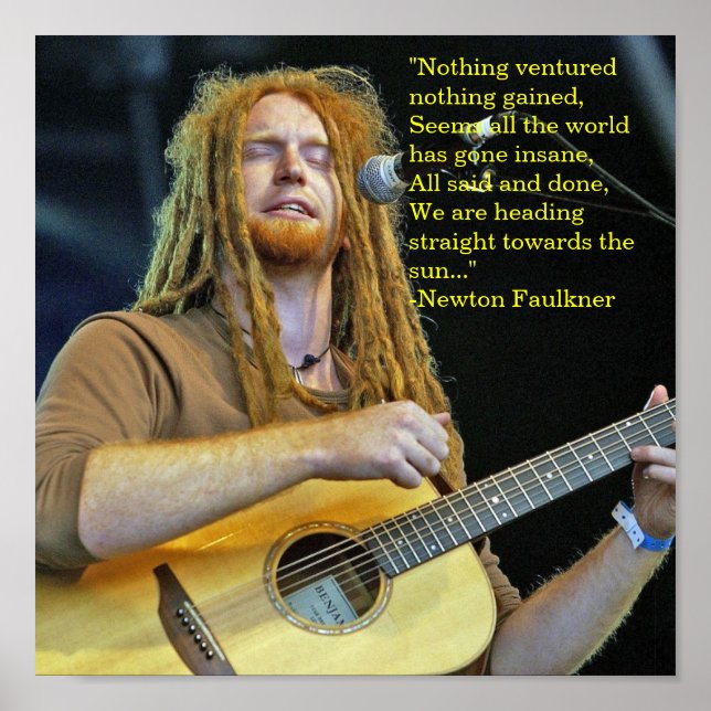 Poster de Newton Faulkner (Devant)