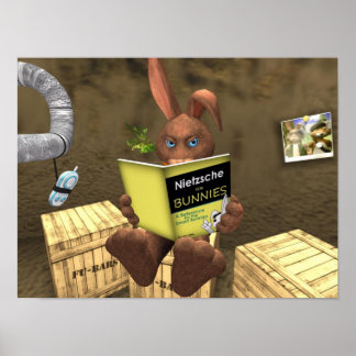 Poster de Nietzsche Pour Bunnies Tiny Nation