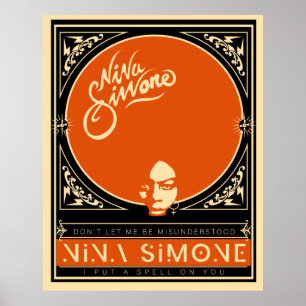 Poster de Nina Simone Orange
