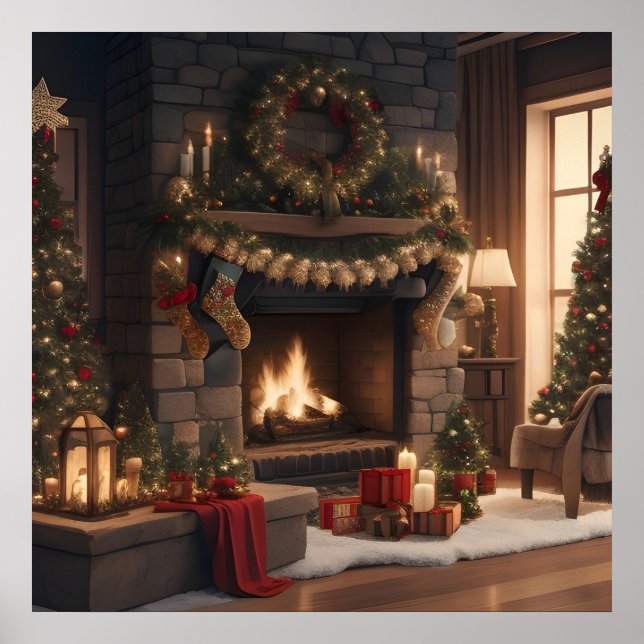 Poster de Noël au foyer (Devant)