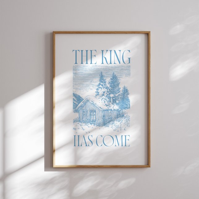 Poster de Noël Cabine bleu du roi (Créateur téléchargé)
