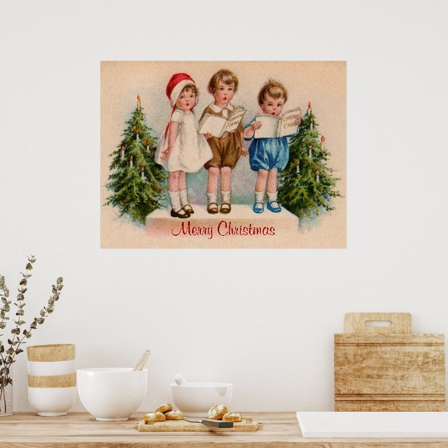 Poster de Noël pour les enfants en covoiturage (Cuisine)