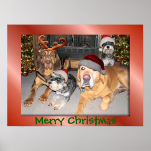 Poster de Noël Pup Joyeux