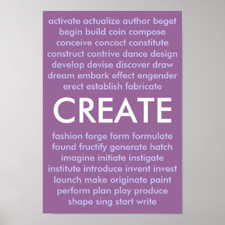 Poster De nombreuses façons de créer