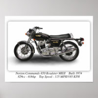 Poster de Norton Commando 850 Roadster MKII - A3