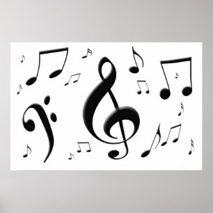 Poster de notes musicales bulgares