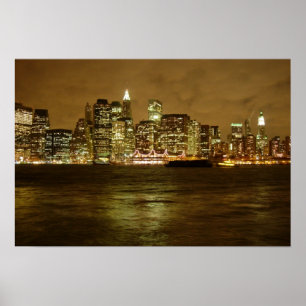 Poster de nuit de New York/Imprimer