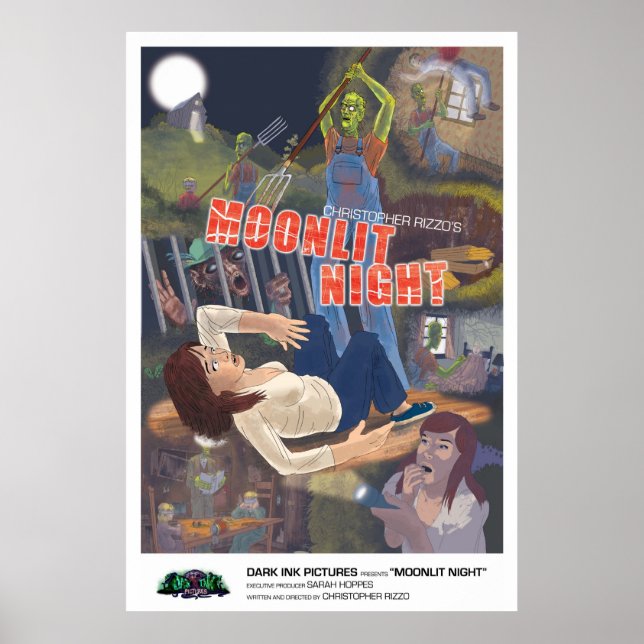 Poster de nuit sur la Lune (Devant)