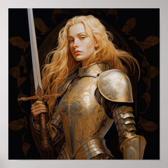 Poster de Paladin Blonde : Inspirer la Force et la (Devant)