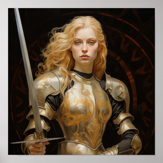 Poster de Paladin Blonde - Le Guerrier Divin Jean  (Devant)