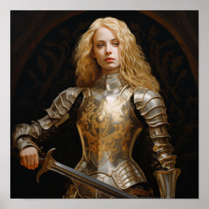 Poster de Paladin de Blonde - Jean d'Arc Inspiré W
