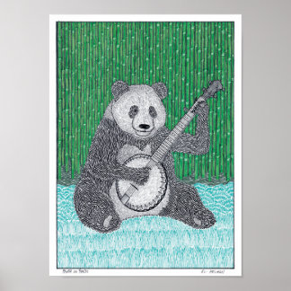 Poster de Panda sur Banjo