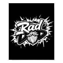 Poster de papa Rad - Cadeau de Fête des pères Cool