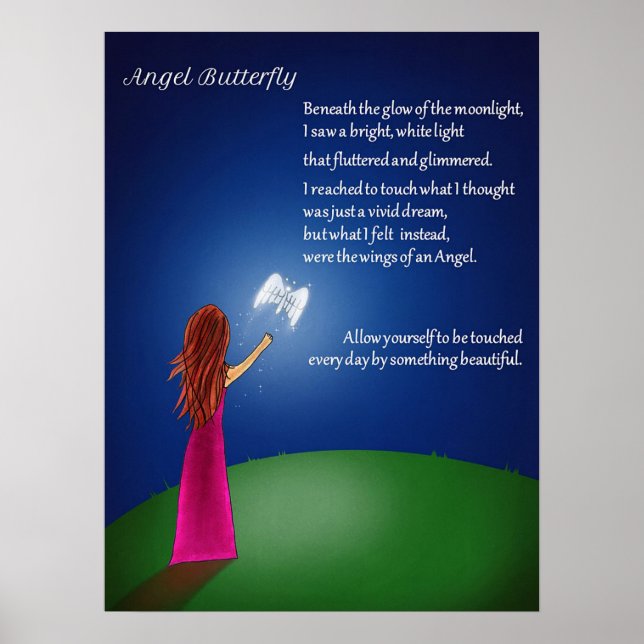 Poster de papillon Angel (Devant)