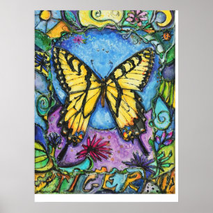 Poster de papillon PMACarlson Tiger