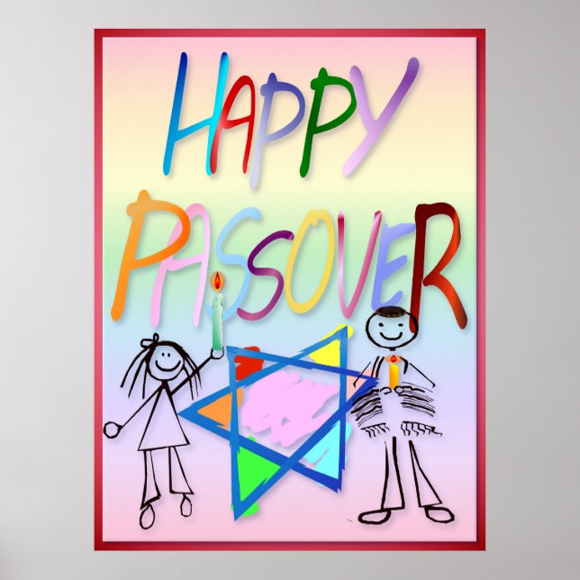 Poster De Pâques Très Coloré (Devant)