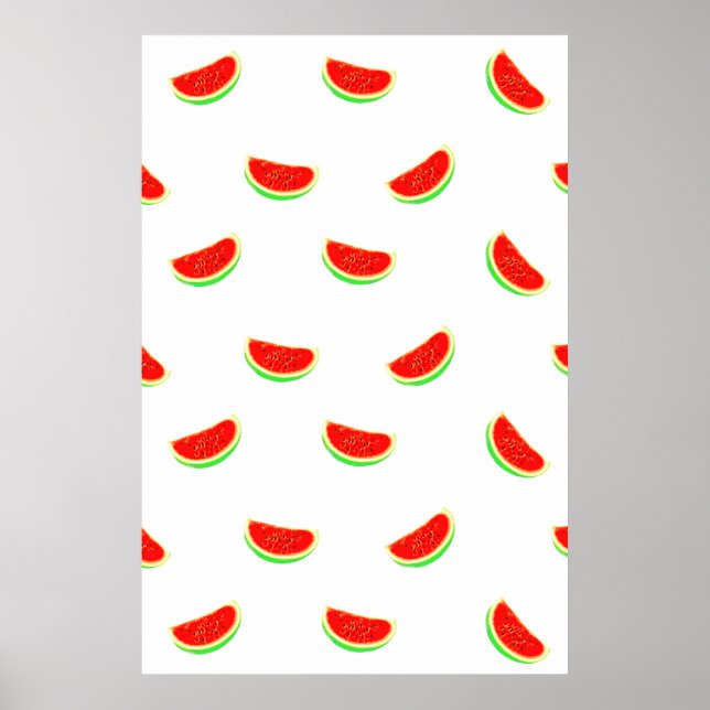 poster de pastèque, affiche de fruits, fruits trop (Devant)