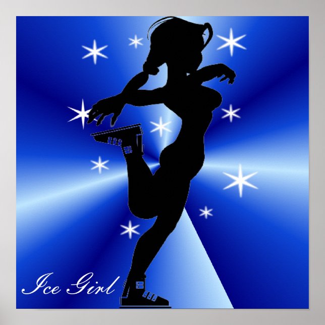 Poster de patinage artistique pour filles (Devant)