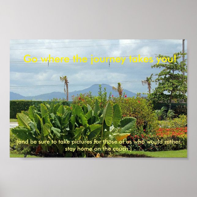 Poster de paysage amusant (Devant)