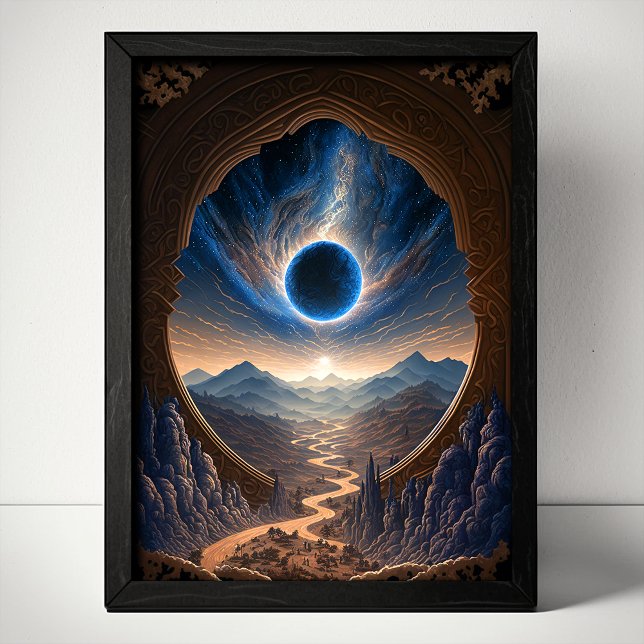Poster de paysage de l'Imaginaire cosmique (Créateur téléchargé)