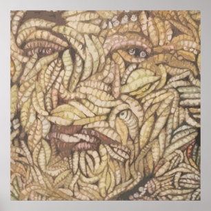 Poster De "peau copie d'art numérique profondément"