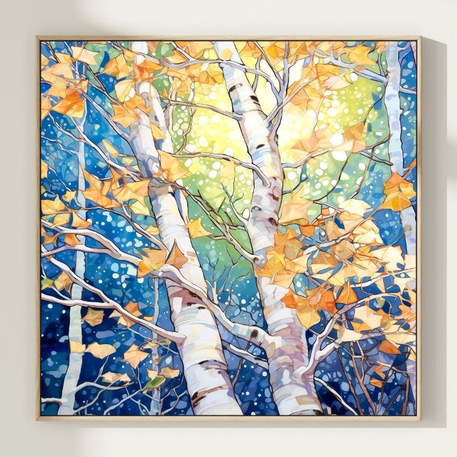 Poster de peinture à l'aquarelle de la forêt de Su (Créateur téléchargé)