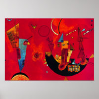 Poster de peinture Abstraite Kandinsky Mit und Geg