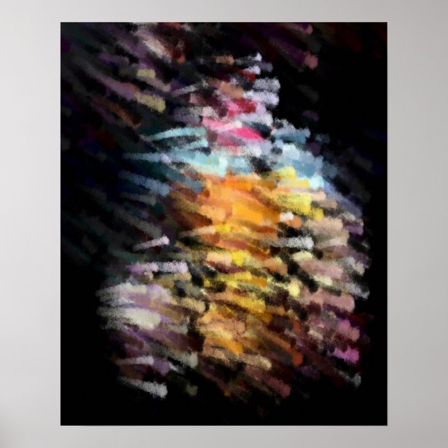 Poster de peinture Abstraite moderne (Devant)
