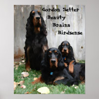 Poster de peinture de Gordon Setter Generations