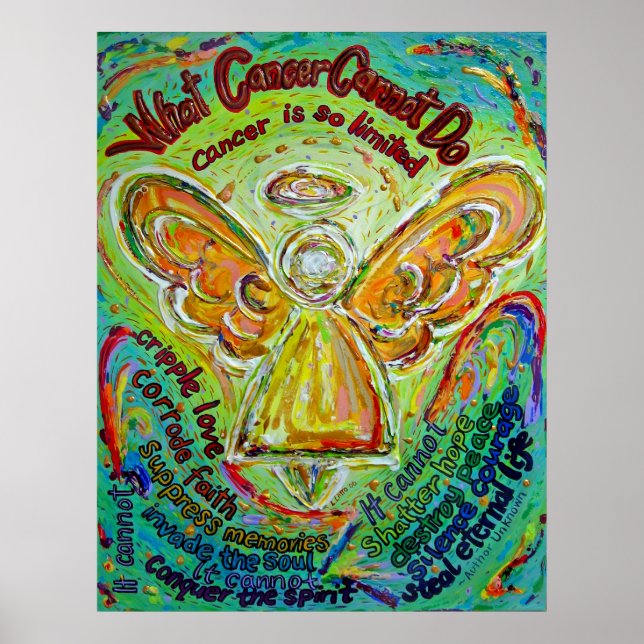Poster de peinture de l'ange ne peut pas faire le  (Devant)