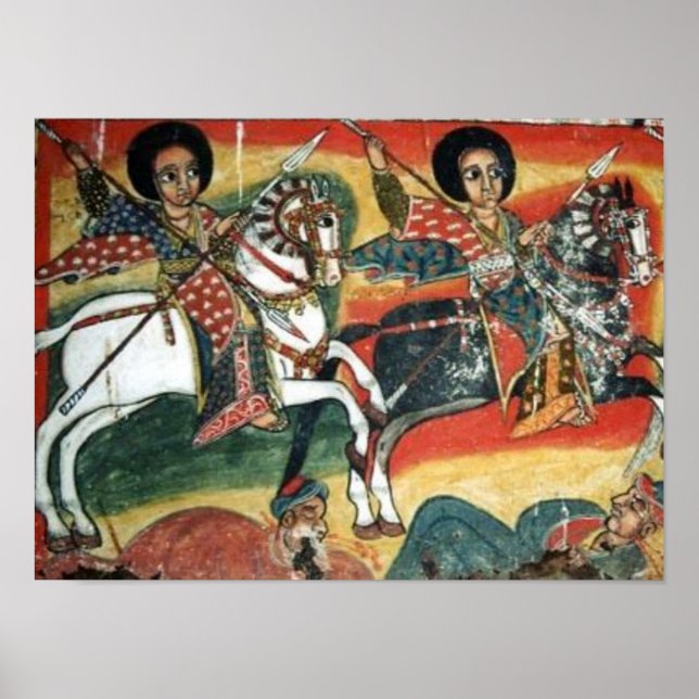 Poster de peinture de l'église orthodoxe éthiopien (Devant)