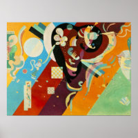Poster de peinture en toile Abstraite Kandinsky