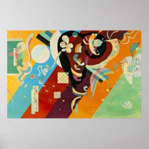 Poster de peinture en toile Abstraite Kandinsky