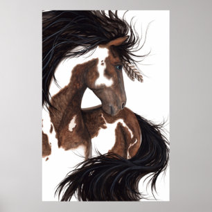 Poster de peintures Pinto Art majestueux Cheval de