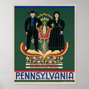 Poster de Pennsylvanie vintage