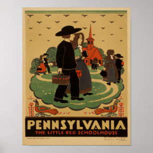 Poster de Pennsylvanie vintage