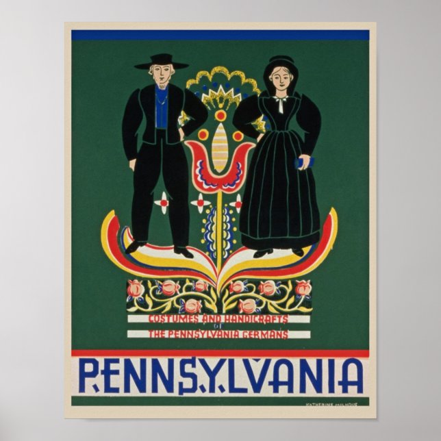 Poster de Pennsylvanie vintage (Devant)