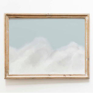 poster de pépinière bleu vintage