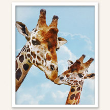 Poster de pépinière de Giraffes Cute