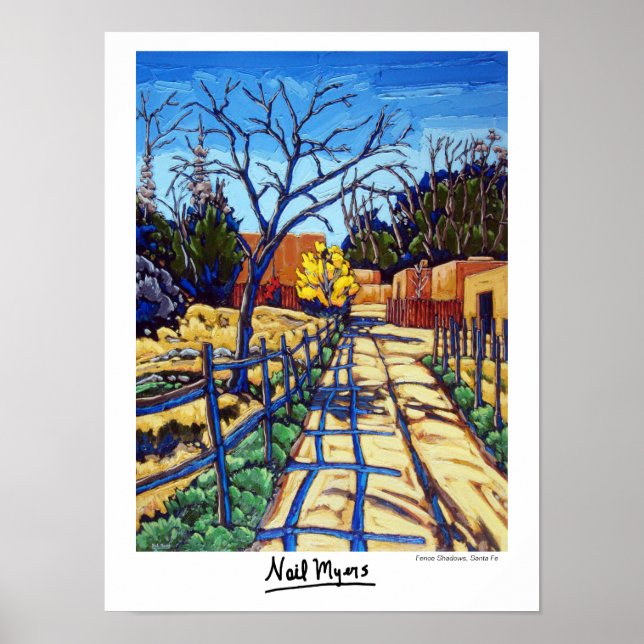 Poster de Père Noël Fe Fence Shadows (Devant)