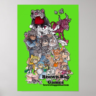 Poster de personnage Jeux Brown de sacs